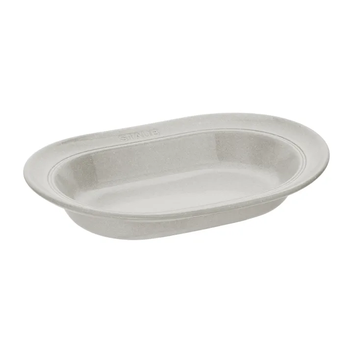 Staub 新白松露 椭圆形茶碟 - 25 cm - STAUB