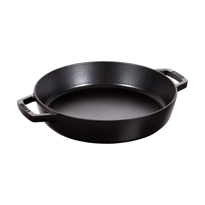 Staub黑色双耳铸铁煎炖锅 - Ø26cm - STAUB