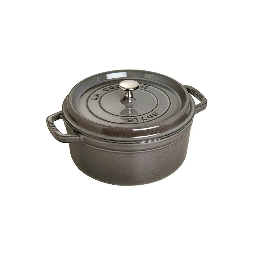 Staub 圆形炖锅 3.8升, 灰色 STAUB