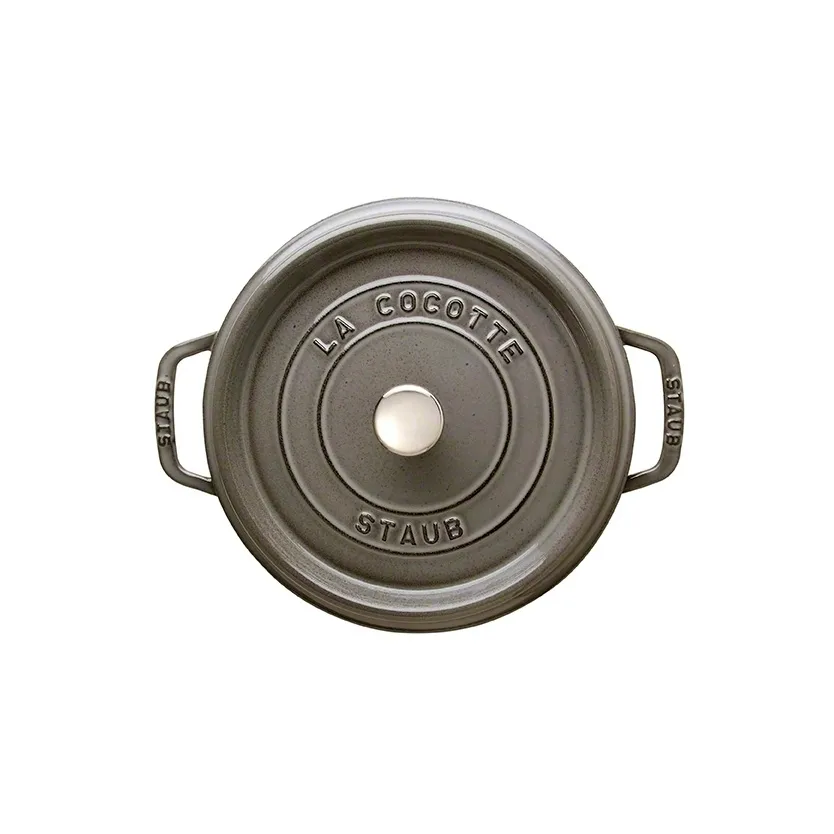 Staub 圆形炖锅 3.8升, 灰色 STAUB