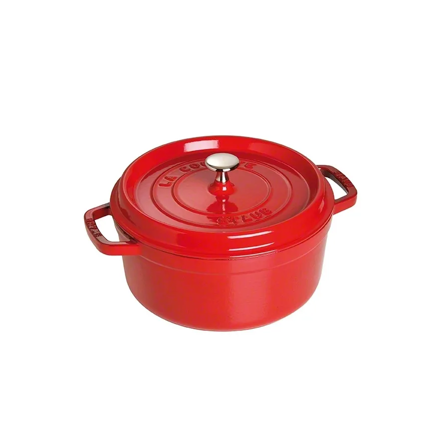 Staub 圆形炖锅 3.8升, 红色 STAUB