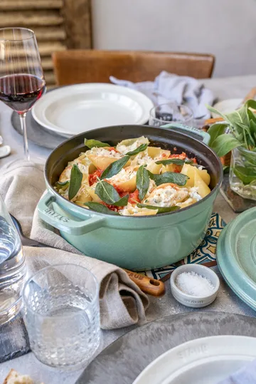 Staub 圆形炖锅 5.2升 - Salvia - STAUB