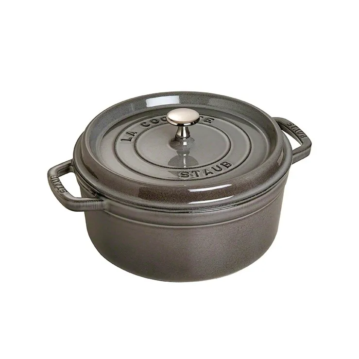 Staub 圆形炖锅 5.2升, 灰色 STAUB