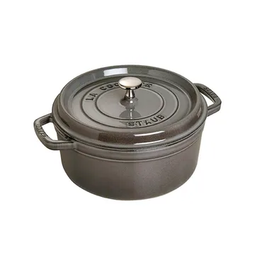 Staub 圆形炖锅 5.2升 - 灰色 - STAUB
