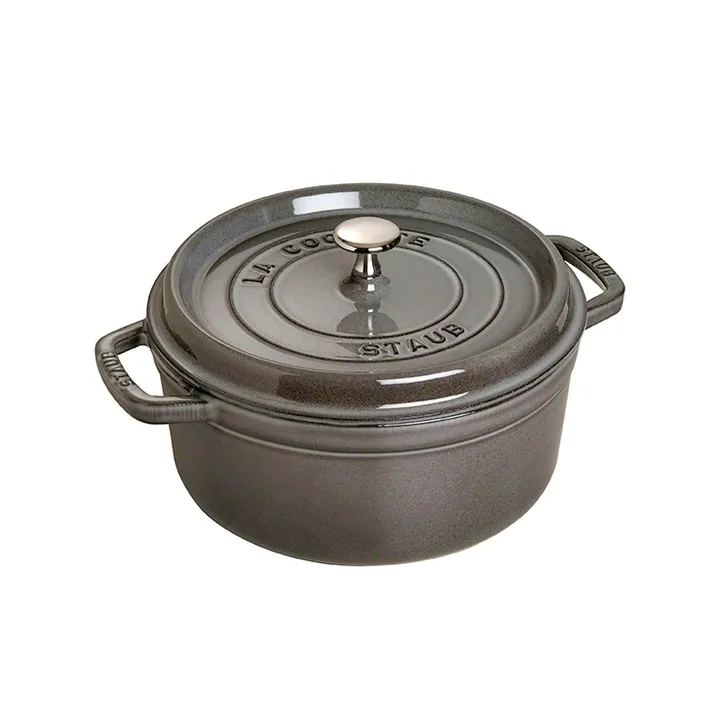 Staub 圆形炖锅 5.2升 - 灰色 - STAUB