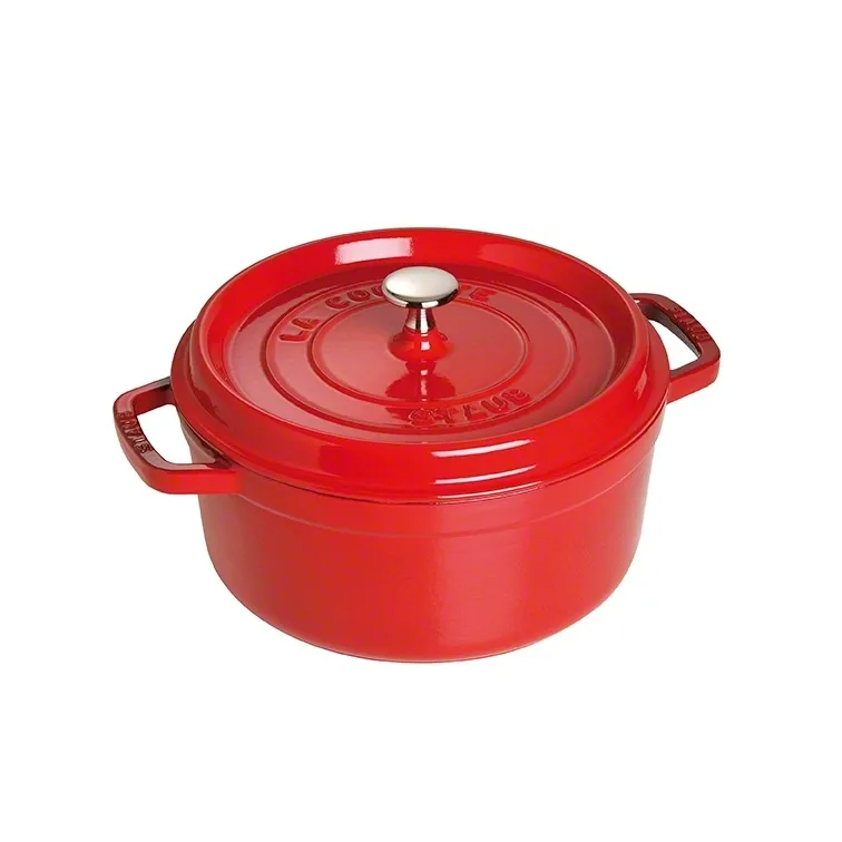 Staub 圆形炖锅 5.2升, 红色 STAUB