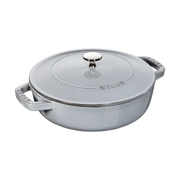 Staub Chistera铸铁煎炖锅直径24cm - 石墨灰色 - STAUB