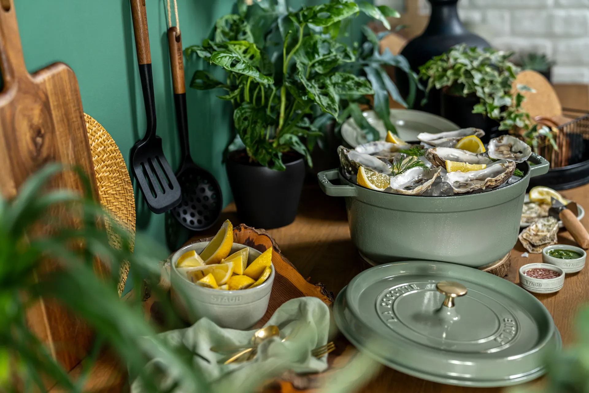 Staub La Cocotte圆形铸铁炖锅0.25升, 桉木色_木色 STAUB