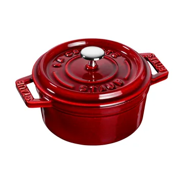 Staub La Cocotte圆形铸铁炖锅0.25升 - 石榴红色 - STAUB