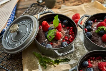 Staub La Cocotte圆形铸铁炖锅0.4升 - 石墨灰色 - STAUB