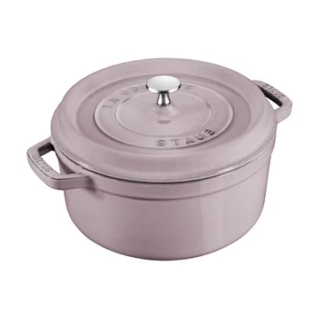 Staub La Cocotte圆形铸铁炖锅3.8升 - 樱花色 - STAUB