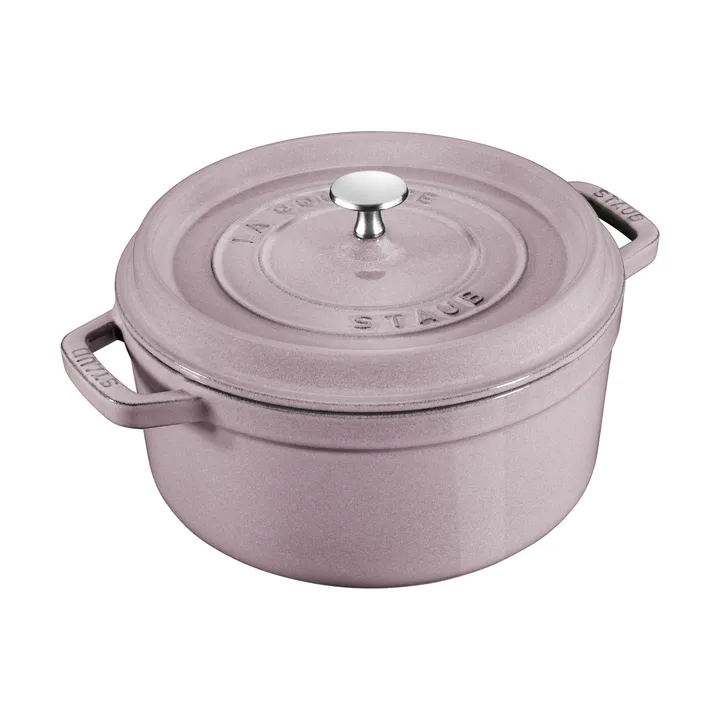 Staub La Cocotte圆形铸铁炖锅3.8升 - 樱花色 - STAUB