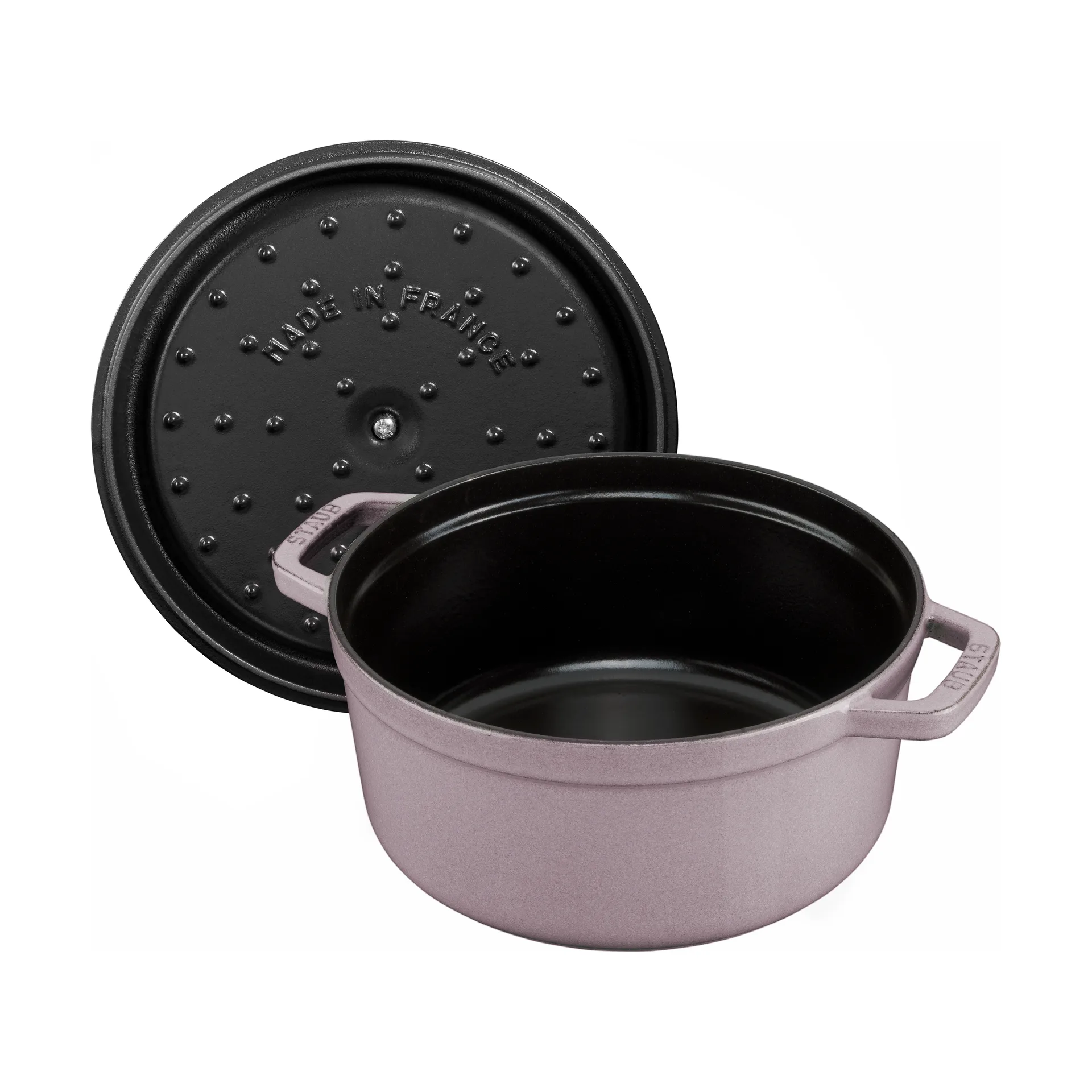 Staub La Cocotte圆形铸铁炖锅3.8升, 樱花色 STAUB
