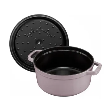 Staub La Cocotte圆形铸铁炖锅3.8升 - 樱花色 - STAUB
