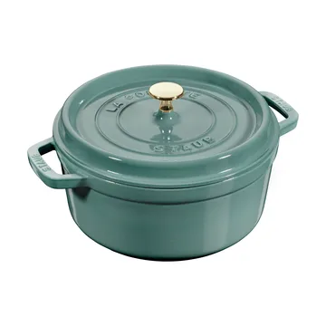 Staub La Cocotte圆形铸铁炖锅3.8升 - 桉木色_木色 - STAUB