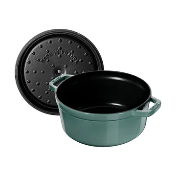 Staub La Cocotte圆形铸铁炖锅3.8升 - 桉木色_木色 - STAUB