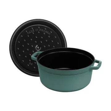 Staub La Cocotte圆形铸铁炖锅5.2升 - 桉木色_木色 - STAUB