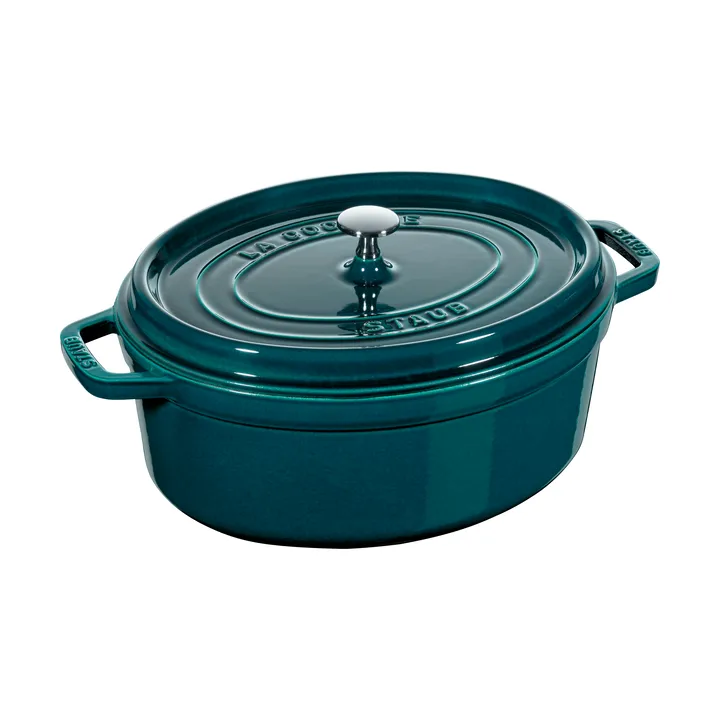 Staub La Cocotte椭圆形铸铁炖锅6.7升 - 海洋色 - STAUB