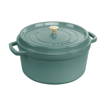 Staub La Cocotte圆形铸铁炖锅6.7升 - 桉木色_木色 - STAUB