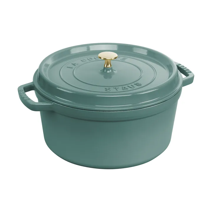 Staub La Cocotte圆形铸铁炖锅6.7升 - 桉木色_木色 - STAUB
