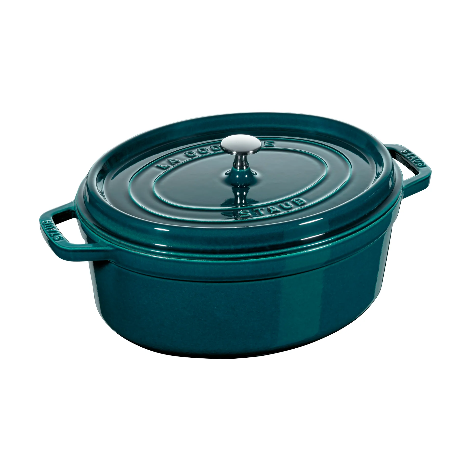 Staub La Cocotte椭圆形铸铁炖锅8升, 海洋色 STAUB