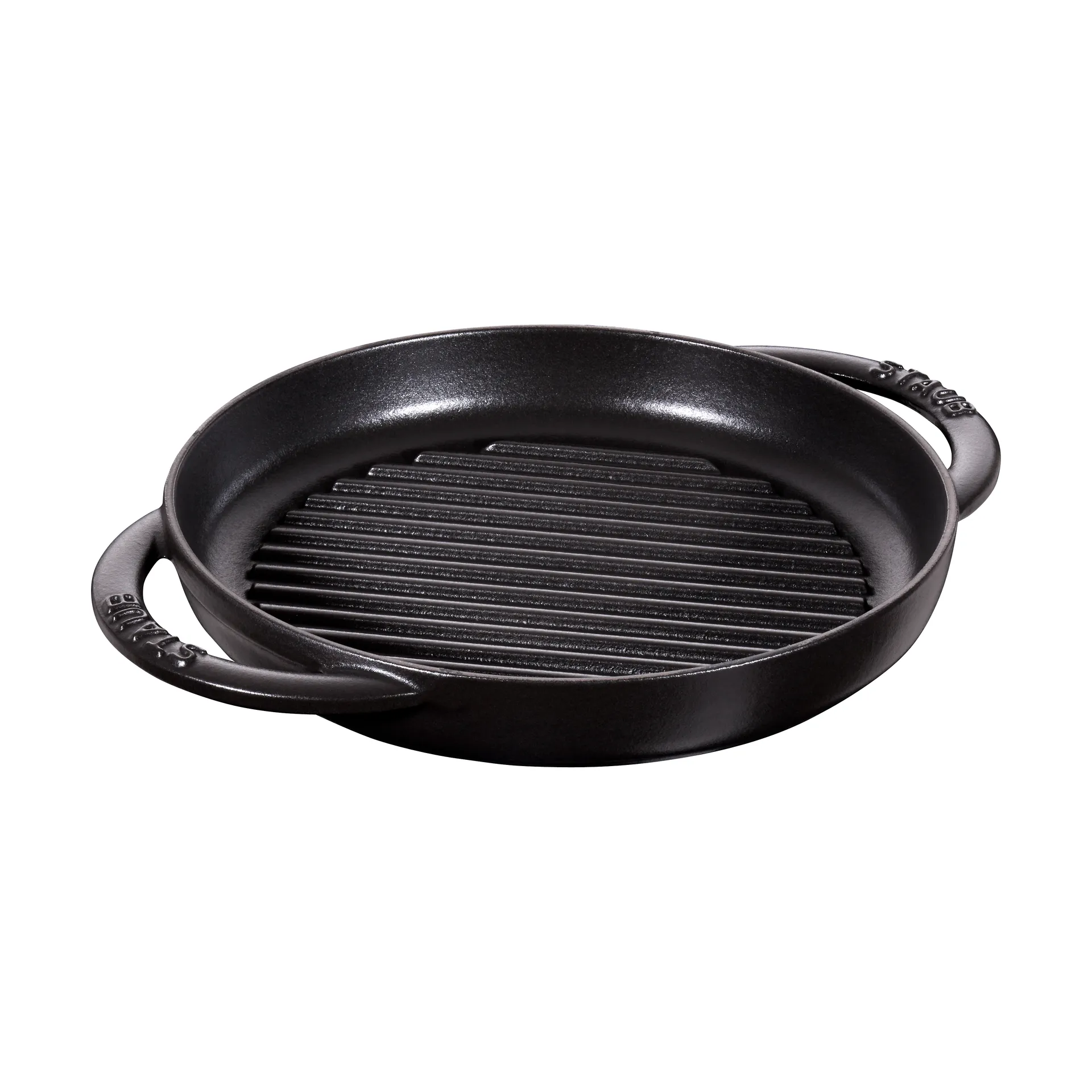 Staub Pure黑色圆形铸铁烤盘, Ø22cm STAUB