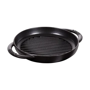 Staub Pure黑色圆形铸铁烤盘 - Ø22cm - STAUB
