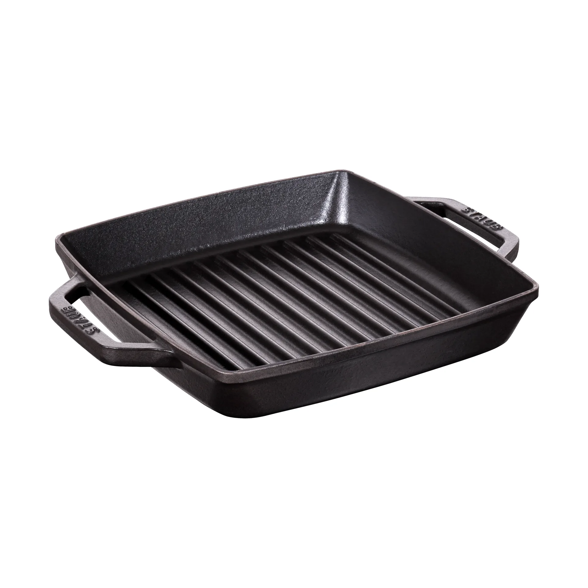 Staub Pure黑色方形铸铁烤盘, 23cm STAUB