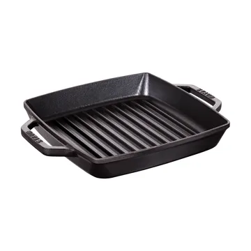 Staub Pure黑色方形铸铁烤盘 - 23cm - STAUB