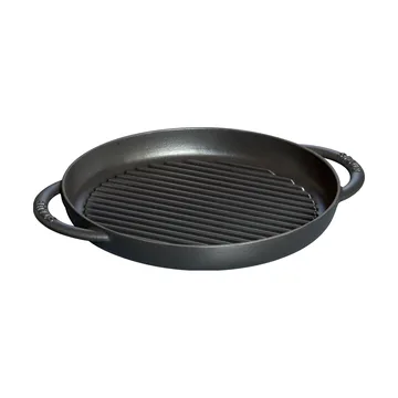 Staub Pure黑色圆形铸铁烤盘 - Ø26cm - STAUB