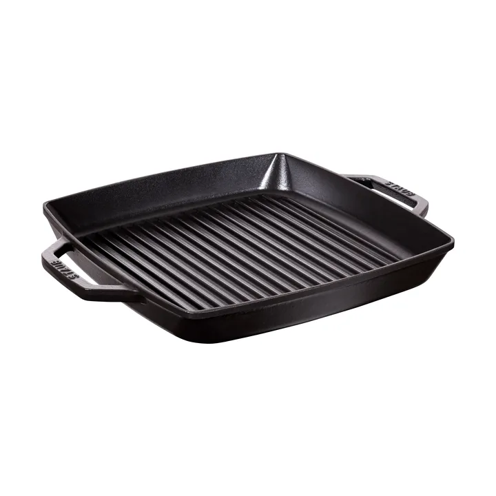 Staub Pure黑色方形铸铁烤盘 - 33cm - STAUB