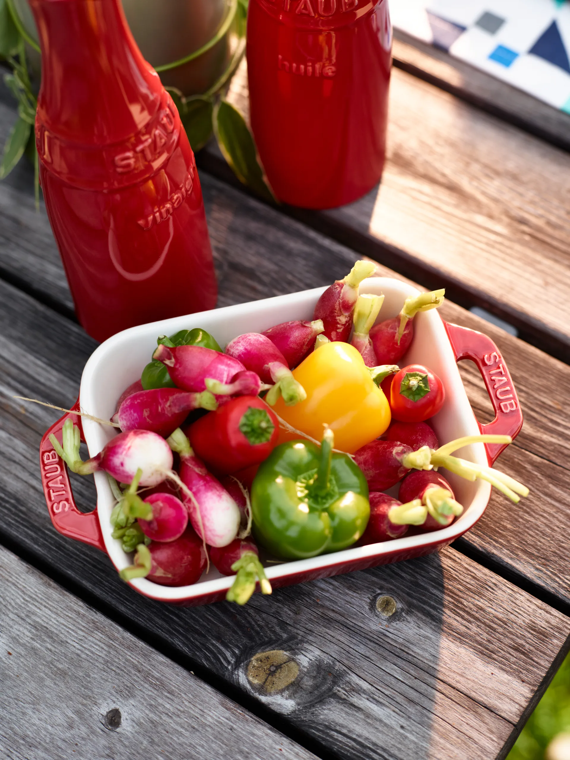 Staub rectangular 烤盘 14x11 cm, 红色 STAUB