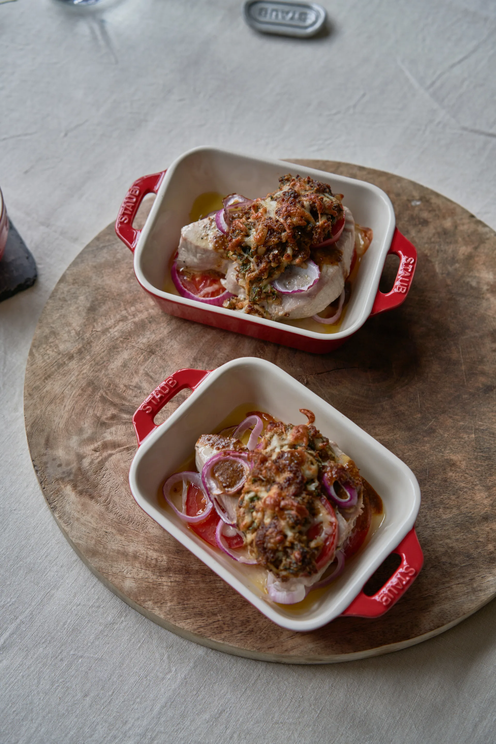 Staub rectangular 烤盘 14x11 cm, 红色 STAUB