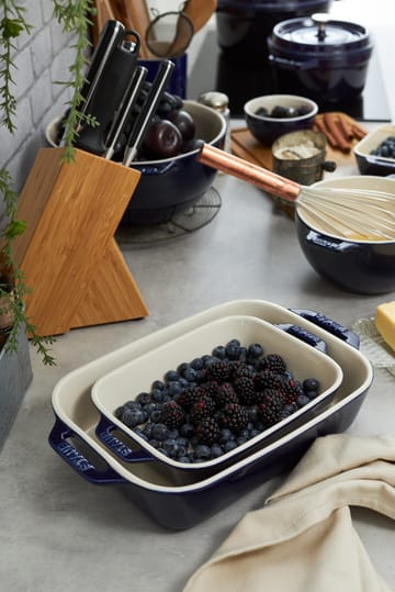 Staub rectangular 烤盘 27 x 20 cm - 蓝色 - STAUB