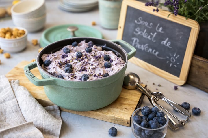 Staub round 砂锅 dish 3.8 l, Salvia STAUB