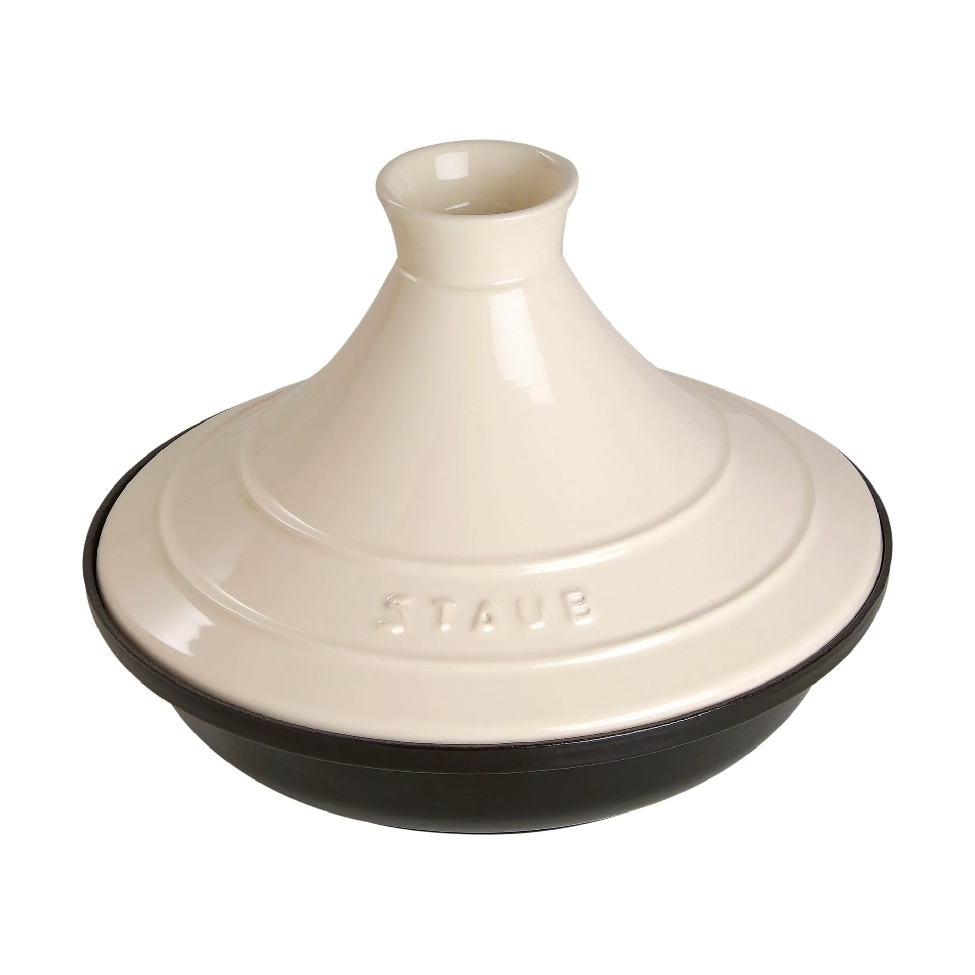 Staub Tagine黑色米色铸铁塔吉锅, 20cm STAUB