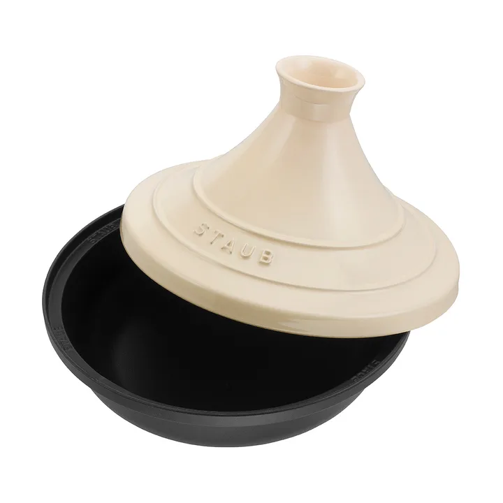 Staub Tagine黑色米色铸铁塔吉锅 - 28cm - STAUB
