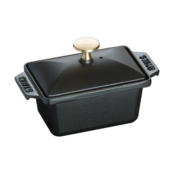 Staub Terrine黑色铸铁陶瓷炖锅 - 15x11cm - STAUB