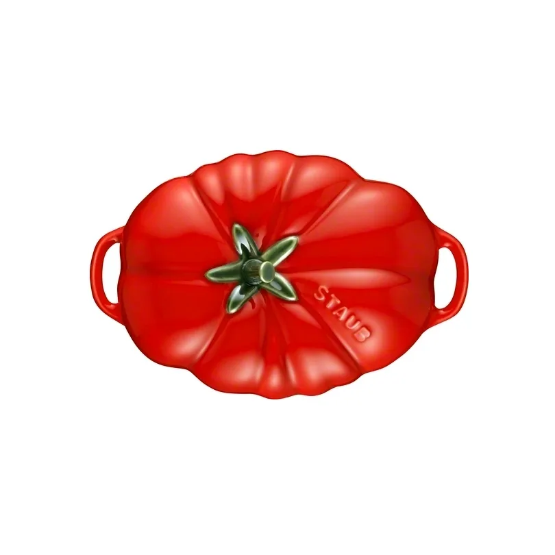 Staub tomato 砂锅  dish stoneware 0.5 l, 红色 STAUB