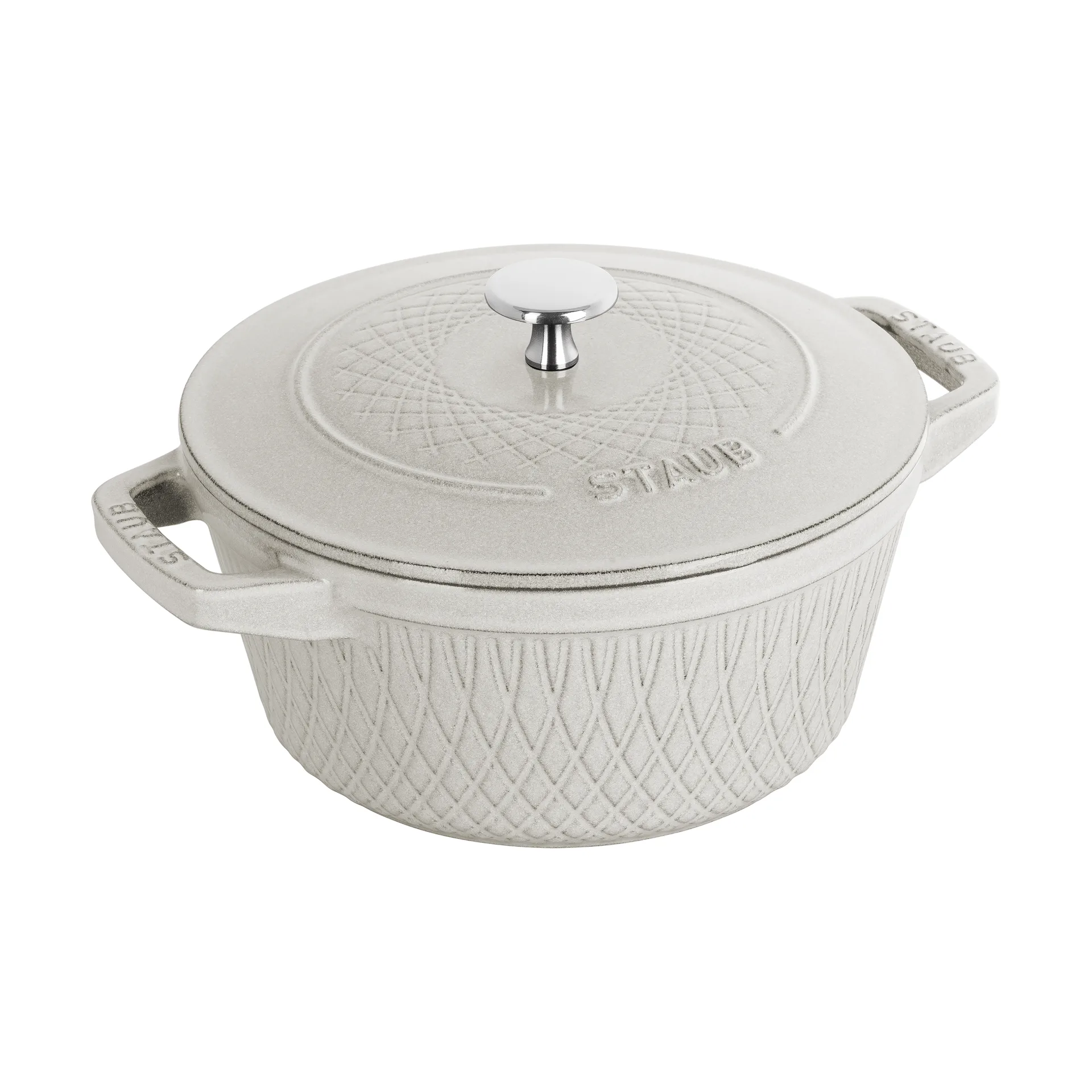 Staub Twister La Cocotte铸铁炖锅4升, 白松露色 STAUB