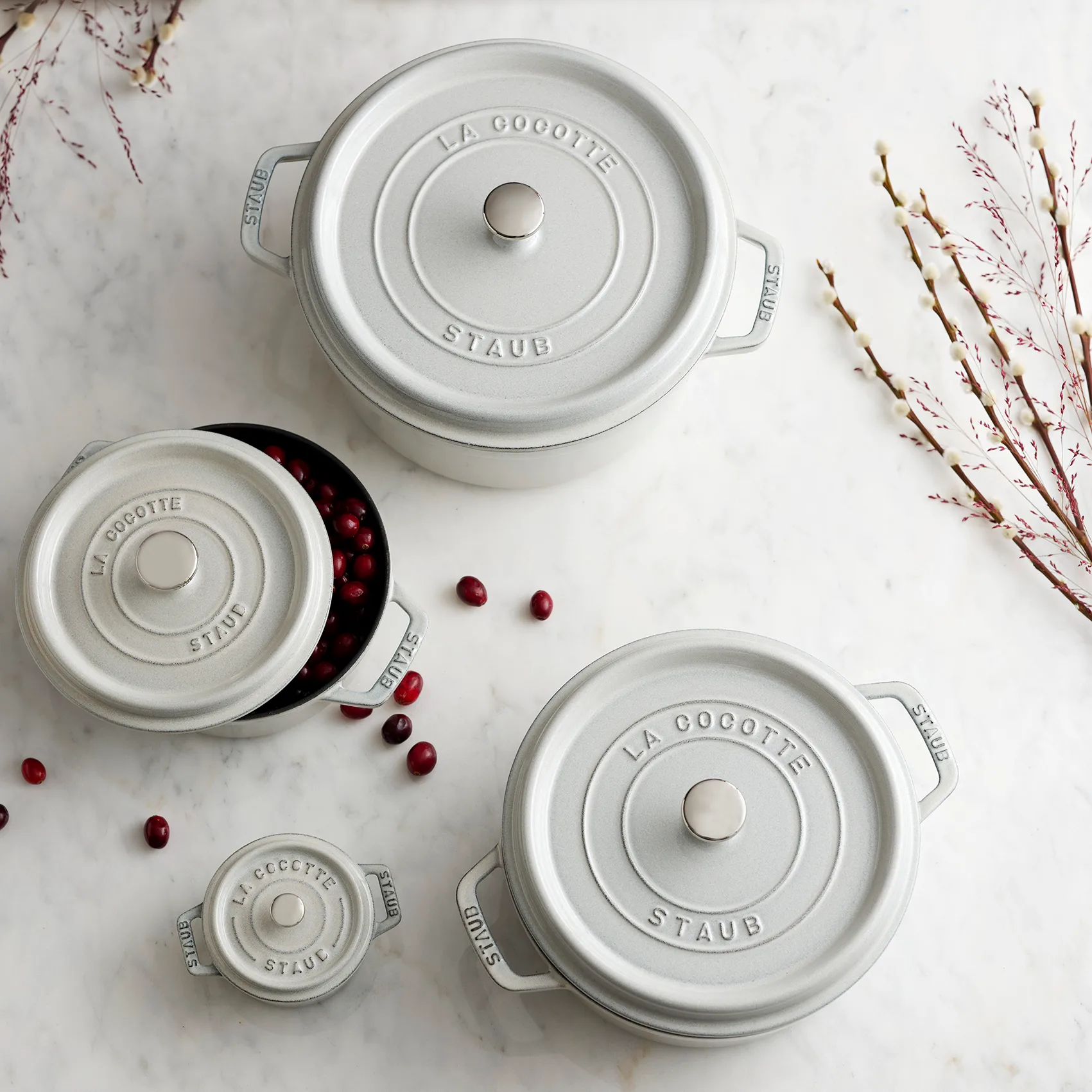 Staub White Truffle 炖锅, 0.25l STAUB