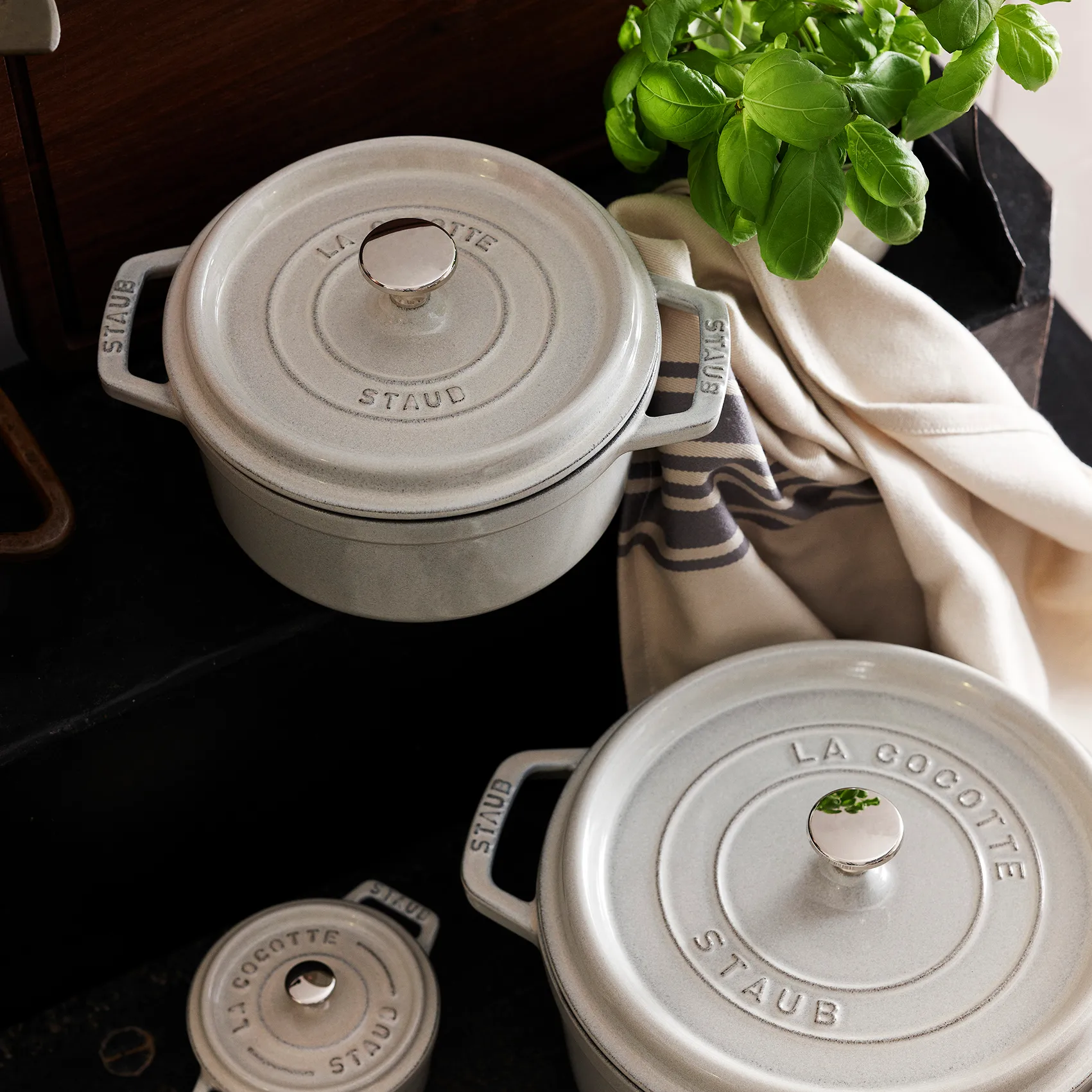Staub White Truffle 炖锅, 0.25l STAUB
