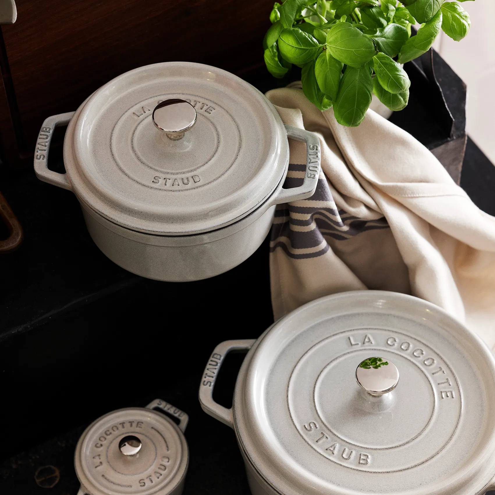 Staub White Truffle 炖锅, 1.7l STAUB