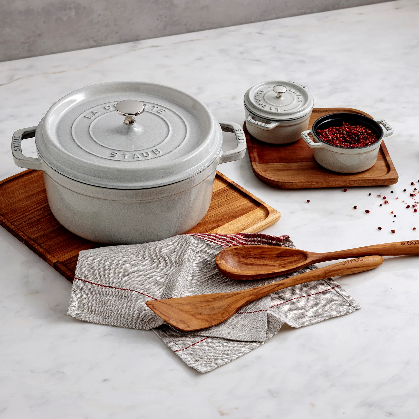 Staub White Truffle 炖锅, 2.2l STAUB