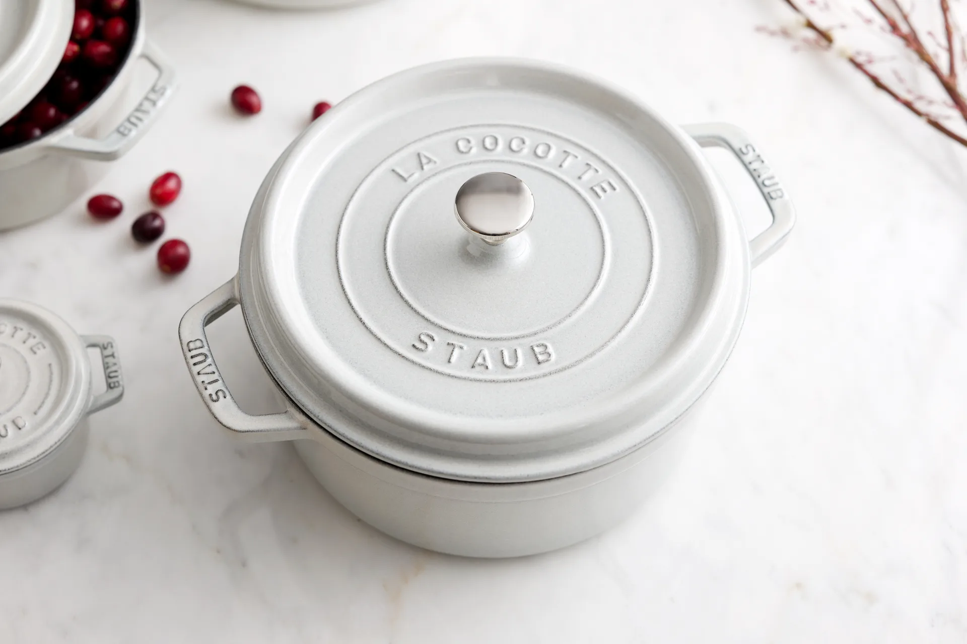 Staub White Truffle 砂锅, 5.2 l STAUB