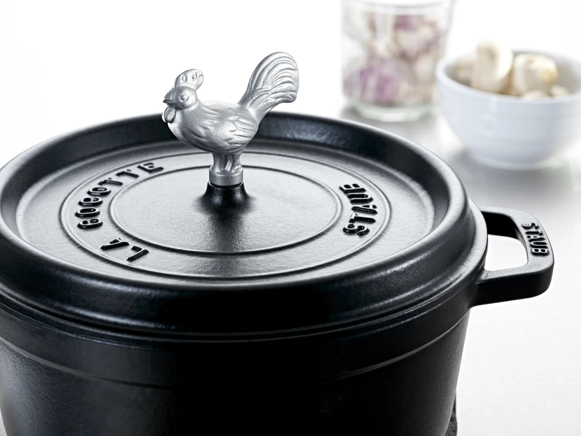 Staub金属旋钮锅盖把手, 鸡形 STAUB
