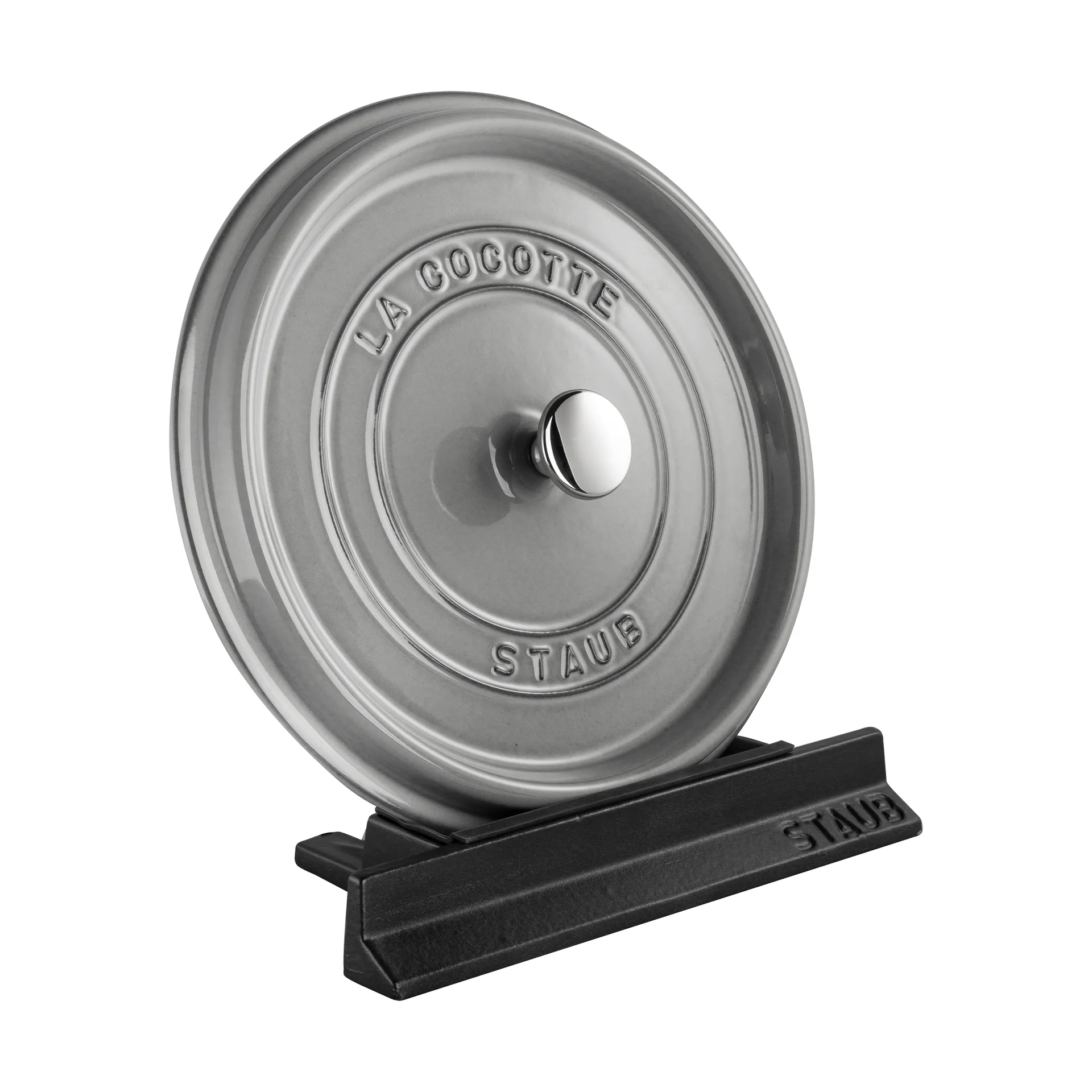 Staub铸铁硅胶锅盖收纳架, 黑色 STAUB