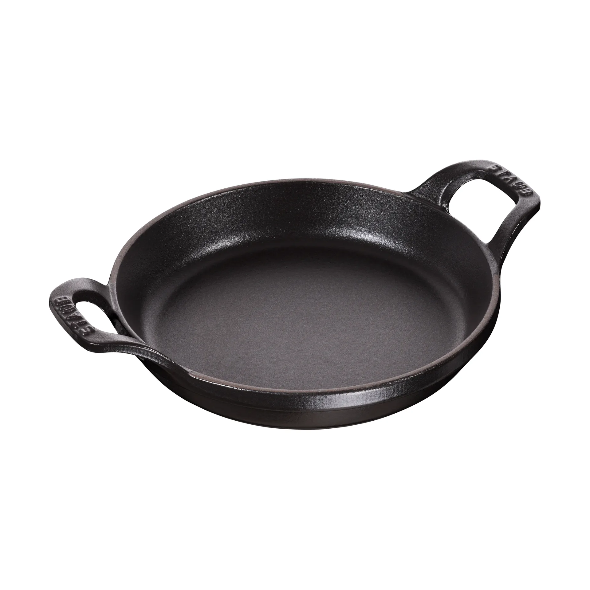 Staub圆形铸铁烤盘直径12cm, 黑色 STAUB