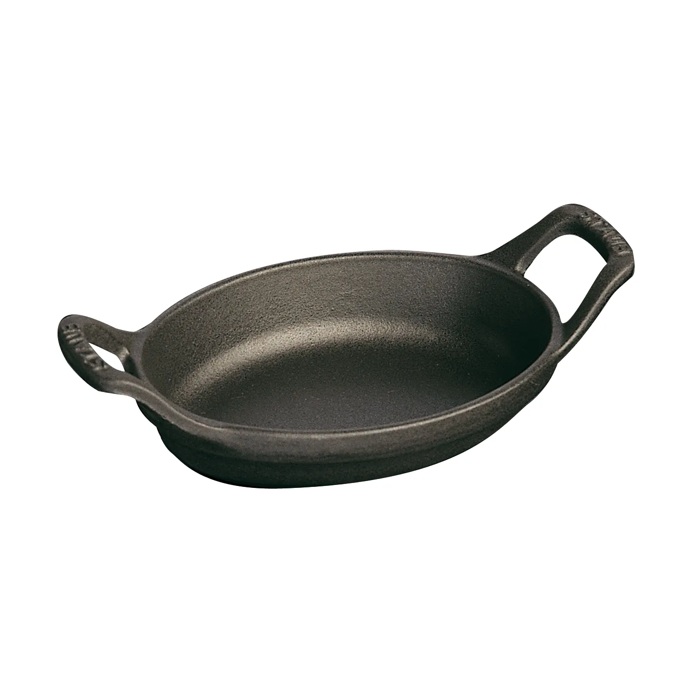 Staub椭圆形铸铁烤盘15cm, 黑色 STAUB