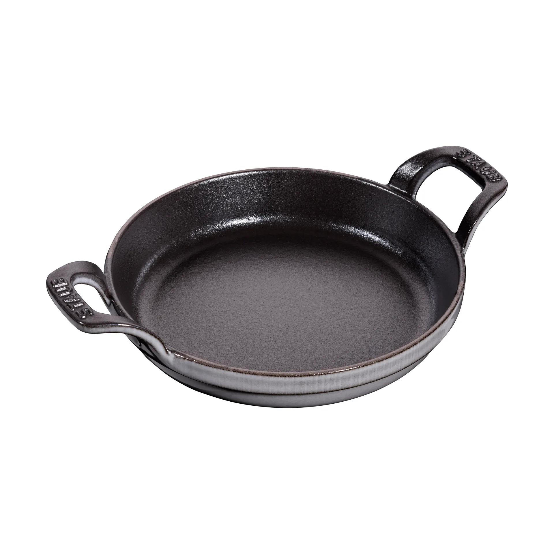 Staub圆形铸铁烤盘直径16cm, 石墨灰色 STAUB